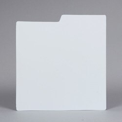 White Plastic LP Record Divider Car